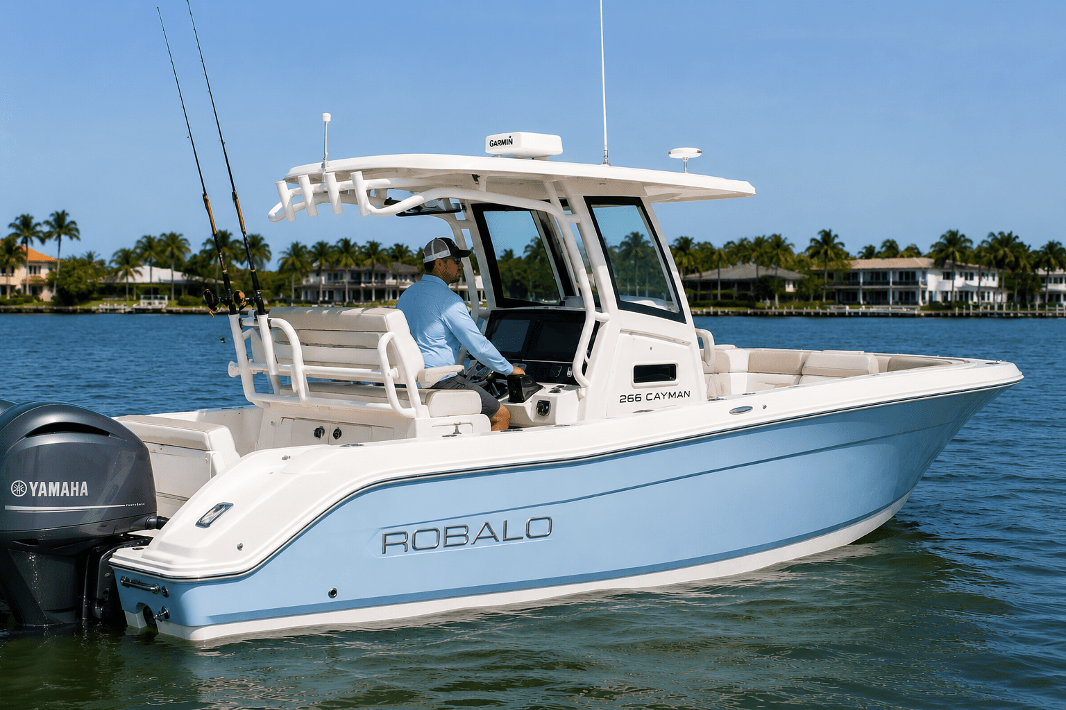 Robalo Boat used for Boat Lesson